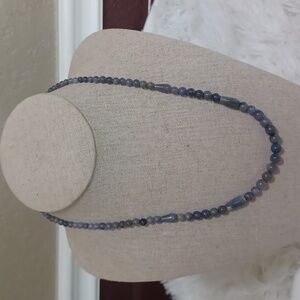 Jay King Mine Finds Sterling Tranzanite Necklace NIB